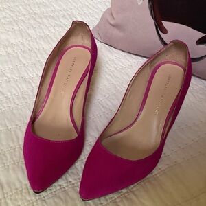 Loeffler Randall Fuchsia Pointed-Toe Pumps